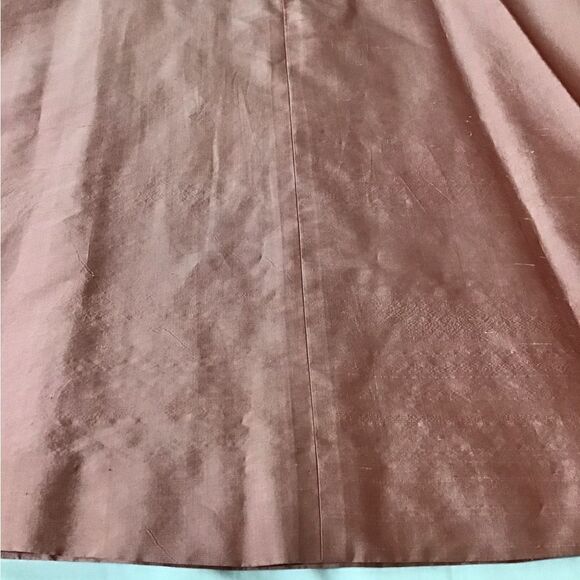 Vintage Midi Slip Dress Tailor Made Dusty Rose Pink Satiny Flare Midi Dress - Picture 15 of 15